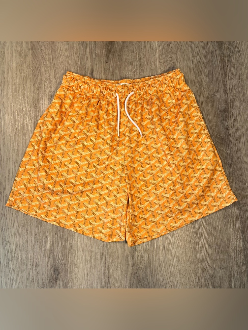 Mr Remade Shorts Mens All Over Luxury Designer Logo Print Monogram M Mesh 5.5” - Picture 1 of 7